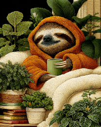 Sloth's Morning Coffee