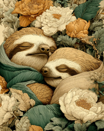Sloths Cuddling
