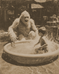 Playing and Splashing a Kid in a Pool