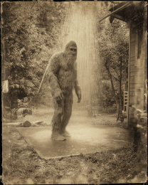 Bigfoot History - Bigfoot Loves an Outdoor Shower