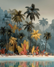 Perfect Summer Day for Surfing