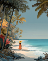 Morning Walk on the Beach