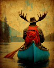 Moose Canoeing