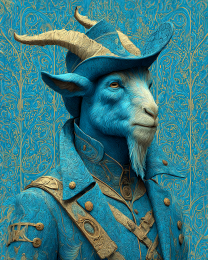 Rutherford the Big Blue Ram from New Jersey
