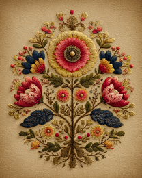 Floral Folk Embroidery