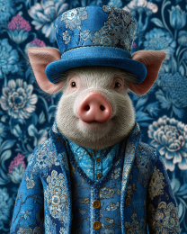 Pig in Blue