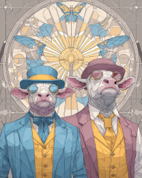 Bisbee Cow Couple