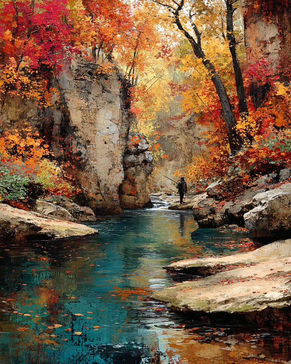 Peaceful Morning on Fall Creek