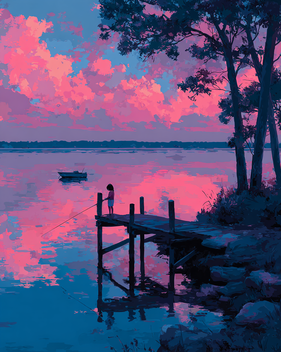 She Just Loves to Fish