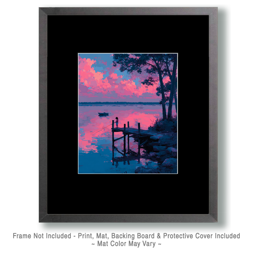 She Just Loves to Fish Art