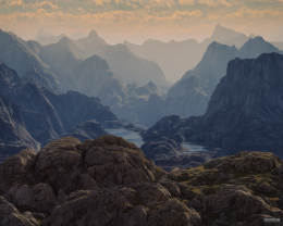 Gorgeous Landscapes - River Running Through Rocky Landscape