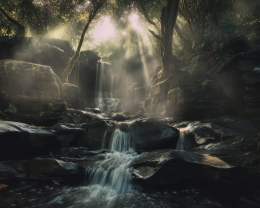Gorgeous Landscapes - Waterfalls at Daybreak