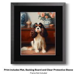 Formal Portrait of Bentley the Cavalier King Charles in Morning Light