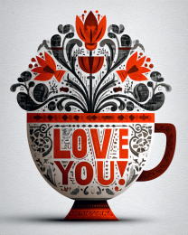 Scandinavian Flower Cup