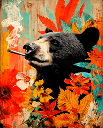 Pop-Art Stoned Bear