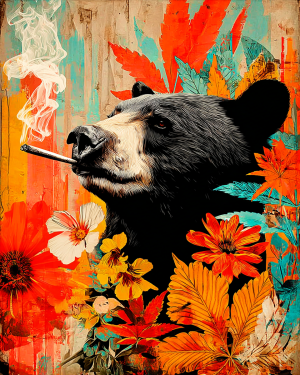 Pop-Art Stoned Bear