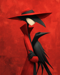 Obsidian Hanging on to Willow