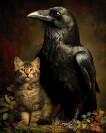 Portrait with a Kitten