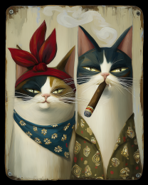 Rustic Style Cats - Ruby And Stan Cat Vacation Photo