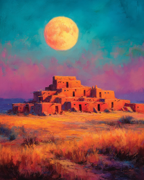 Full Moon Over Pueblo