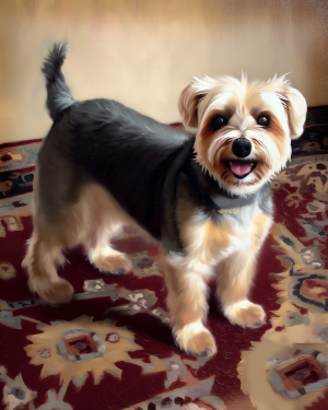 Portrait of Walter on Carpet