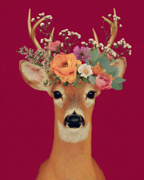 Doe with Floral Crown