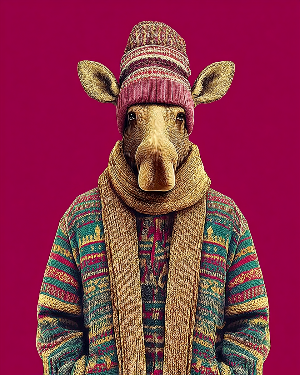 Moose in a Tuque