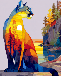 Pop Art Mountain Lion Shoreside