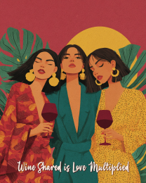 Women - Wine Shared is Love Multiplied