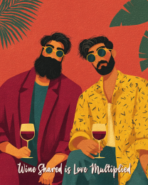 Men - Wine Shared is Love Multiplied
