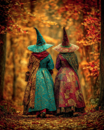 A Couple of Old Crones Heading Home