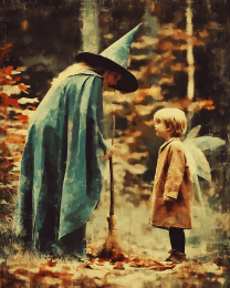 Witch Helping a Fairy