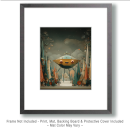 Happy Flying Saucer Art