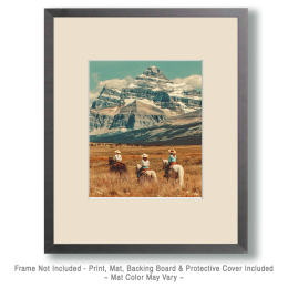 Cowgirls on a Morning Ride in the Tetons Art