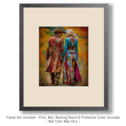 Dandy Walking with Prarie Rose Art