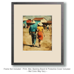 Heading into Dodge for a Fine Time Art