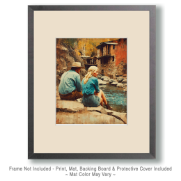 Sitting by the Mill on the Rio Hondo Art