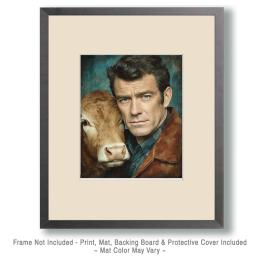 Calf with Cowboy Art