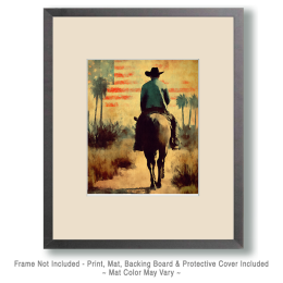 American Cowboy Just Noth of the Border Art