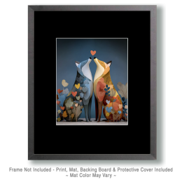 Fox in Love Art