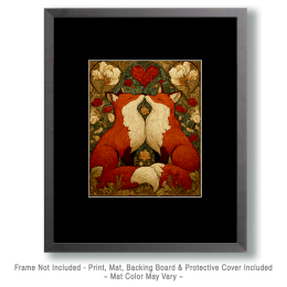 Foxes Wild Hearts Art