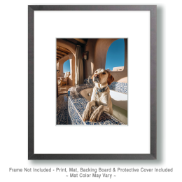 Albuquerque Labrador Waiting for Her Bath Art