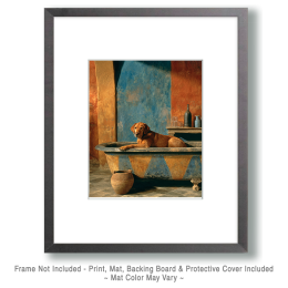 Taos Labrador Waiting for Her Bath Art