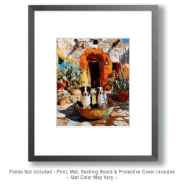 Taos Courtyard Art