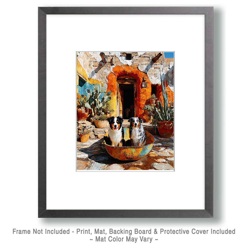 Taos Courtyard Art