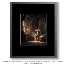 Young Cowgirl Reading a Good Book Art