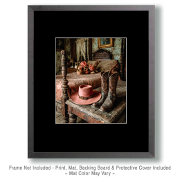 Jesse' Pink Cowgirl Hat by Her Favorite Boots Art