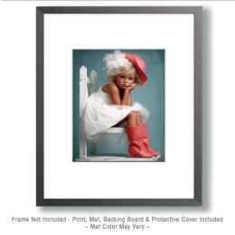 Cowgirl Samantha on the Throne Art