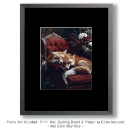 Two Red Fox Cuddling Art