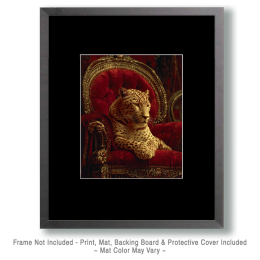 Leopard in Overstuffed Chair Art